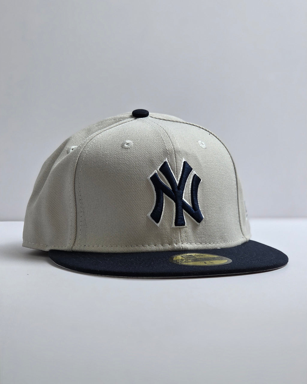 NY NewEra Beige & Dark Blue | 59Fifty