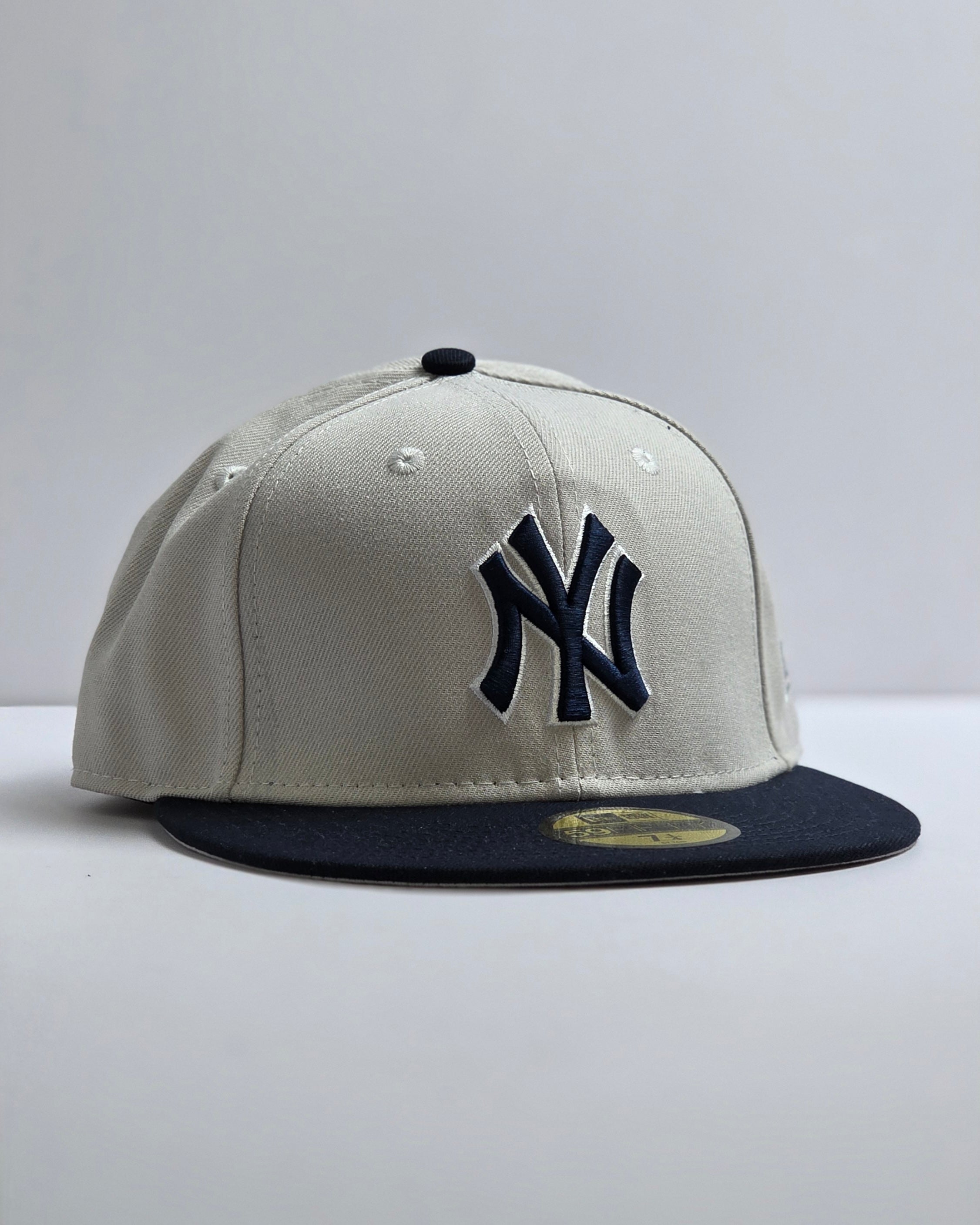 NY NewEra Beige & Dark Blue | 59Fifty